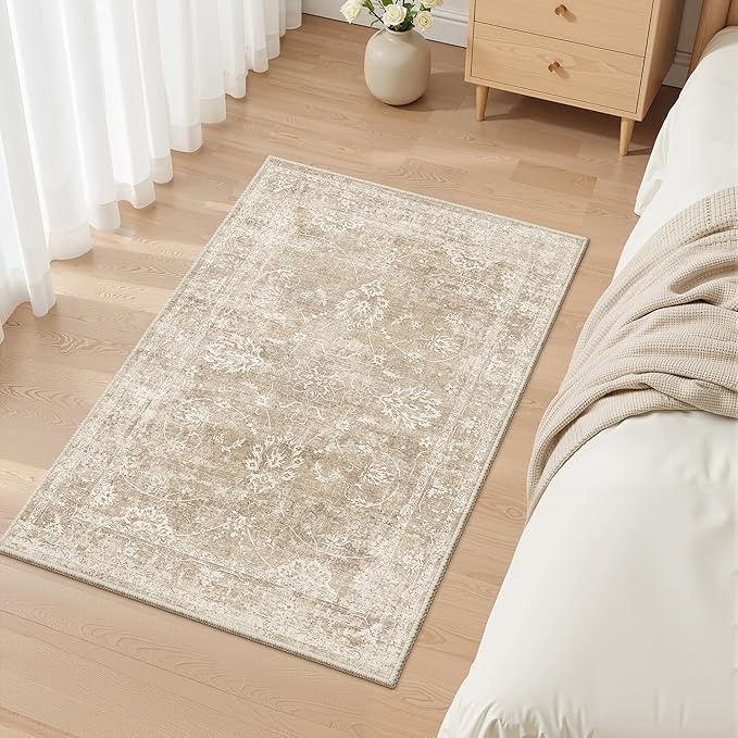 Madane 2x3 Washable Rugs for Entryway, Low Pile Non-Slip Small Area Rug Kitchen - Image 9