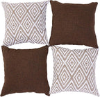 HPUK Decorative Throw Pillow Covers Set of 4 Geometric Design Linen Cushion - Image 2