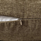 MIULEE Pack of 2 Coffee Throw Pillow Covers 16x16 Inch Soft Chenille Pillow - Image 3
