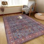 Washable Area Rug 4' x 6' Vintage Traditional Persian Mat - Image 4