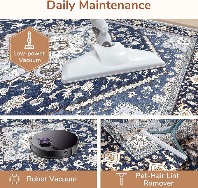 OPPODREAM Soft Area Rugs 4x6, Low-Pile Washable Rugs 4x6 - Image 5