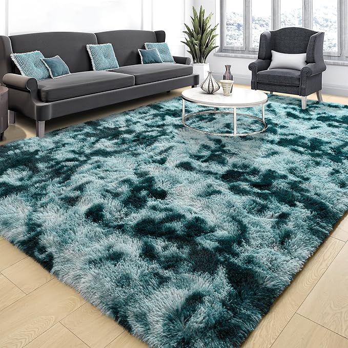 Tepook Soft Fluffy Rugs for Living Room, 5x8 Shaggy Area Rug for Bedroom by Tepook