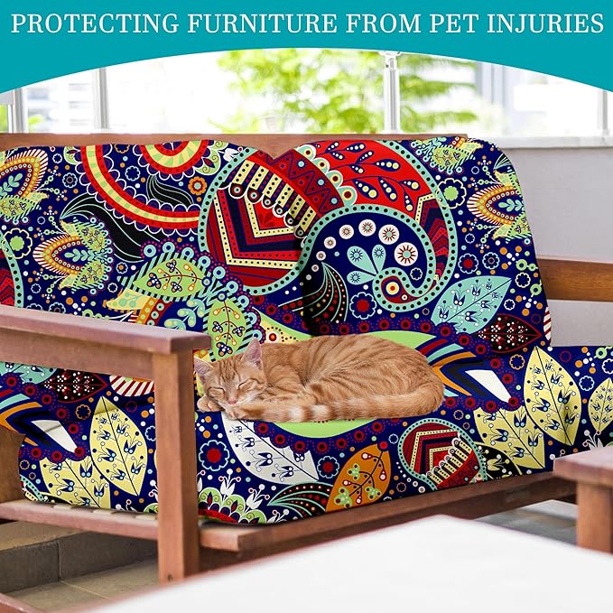 14 Pcs Stretch Patio Cushion Covers, Outdoor Couch Covers Replacement, Outdoor - Image 6