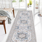 OPPODREAM Soft Entryway Rug 2x8, 2x8 Rug Runner, Neutral Washable Hallways by OPPODREAM