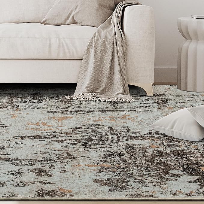 8x10 Area Rugs for Living Room Rug Washable: Abstract Large Rug for Dining Room - Image 9