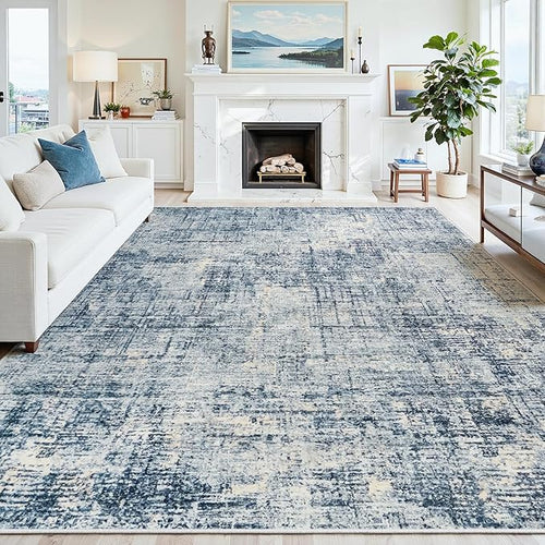 8x10 Area Rugs for Living Room Washable Rug: Anti-Skid Abstract Modern Living by Crority