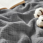 Bedsure 100% Cotton Muslin Blanket Queen Size by BEDSURE