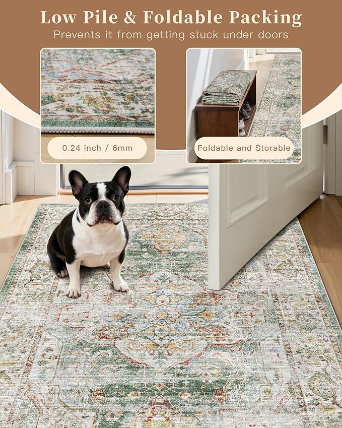 Madane Washable Runner Rug - Image 6