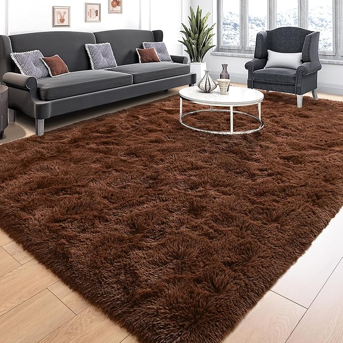 Tepook Super Soft Fluffy Rugs for Bedroom, Shag 5x8 Area Rugs for Living Room by Tepook