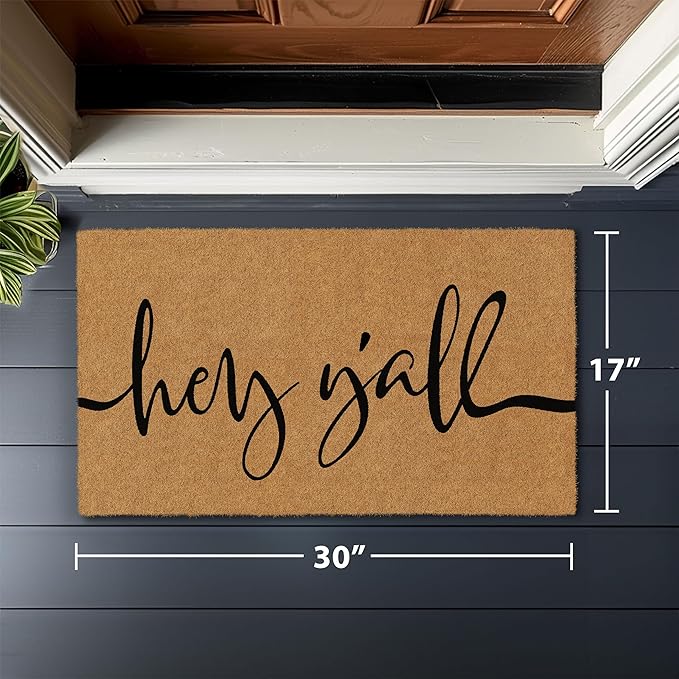 Barnyard Designs Natural Coco Coir Heavy Duty Backing Doormat - Image 3