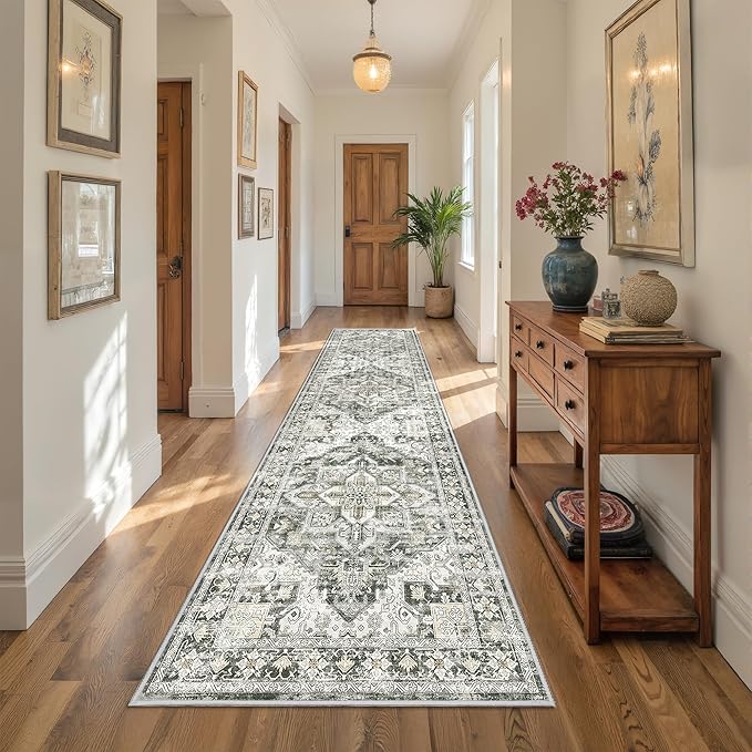 Kitchen Runner Rug Non Slip Washable 2.5x10, Soft Ultra-Thin Entryway Rug - Image 5