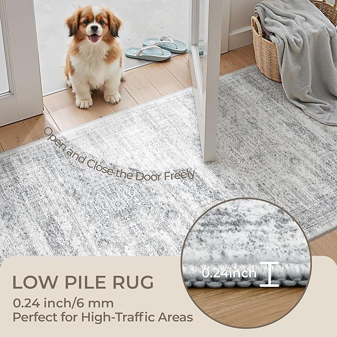 Area Rugs 4x6 for Living Room, Non-Slip Backing Small Kids Rugs for Bedroom - Image 6