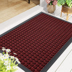 Smiry Front Door Mat Outside Entrance, Heavy Duty Natural Rubber Doormat - Image 9