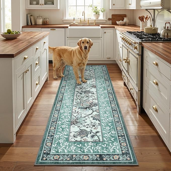 GarveeHome Teal 2x3 Door Mat Indoor Rugs - Image 3