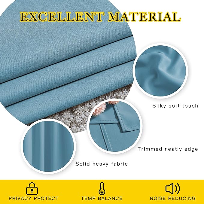 NICETOWN Room Darkening Curtains Extra Long 102 Inches - Image 4