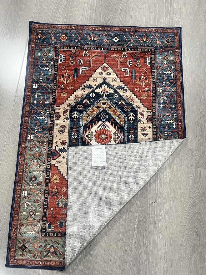 SERISSA 2x4 Boho Rugs for Entryway, Washable Non-Slip Kitchen Runner Rug - Image 8