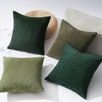 Topfinel Christmas Decorative Throw Pillow Covers Green Series, Winter Fluffy - Image 4