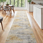 2'6''x16' Washable Kitchen Runner Rug: Modern Abstract Runners - Image 8