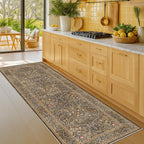 Washable Runner Rug Non Slip 2x6, Laundry Room, Bedroom Bedside, Vintage Floral - Image 8