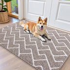 OLANLY Front Door Mat, Non-Slip Rubber Backing, Dirt Resistant and Absorbent by OLANLY