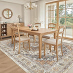 Madane 6x9 Area Rugs for Living Room, Stain Resistant Washable Rugs, Non-Slip - Image 3