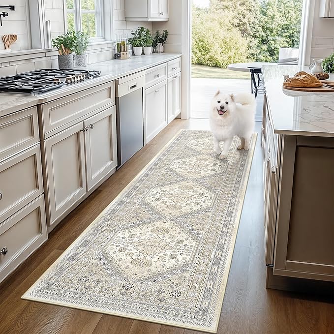 Runner Rug 2x6, Ultra-Thin Entryway Rug Non Slip Washable Rugs - Image 9