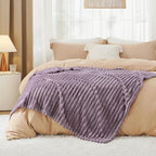 Bedsure GentleSoft Light Purple Twin Blanket - Image 6