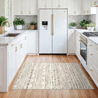 3x4 Washable Entryway Area Rug: Moroccan Small Runner Rug - Image 2