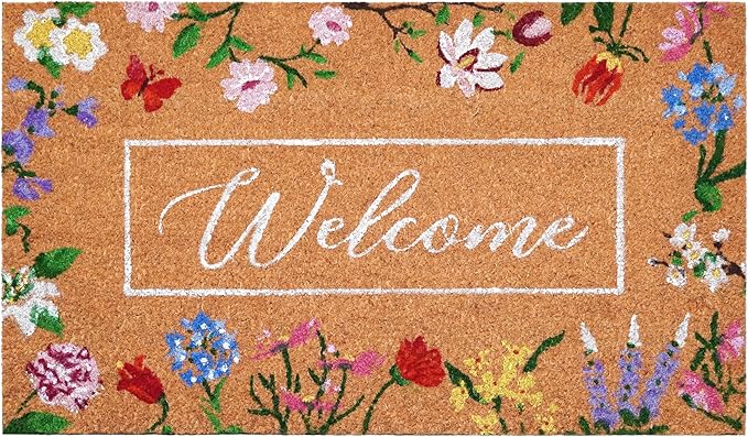 Calloway Mills Butterfly Garden Welcome Doormat by Callowaymills