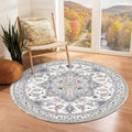 OPPODREAM Soft Round Rug 4ft, Washable Circle Rug 4ft by OPPODREAM