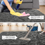 Tepook Fluffy Large Rugs for Living Room, Shag Area Rug 6x9 Soft Carpet for - Image 6