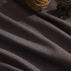 Extra Long Curtain Cocoa Coffee Morden Linen Blend Light Filtering Back Tab - Image 5