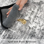 2x6 Abstract Kitchen Runner Rug - Image 3