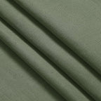 Extended Curtain Olive Green Linen Sheer Curtains - Image 7