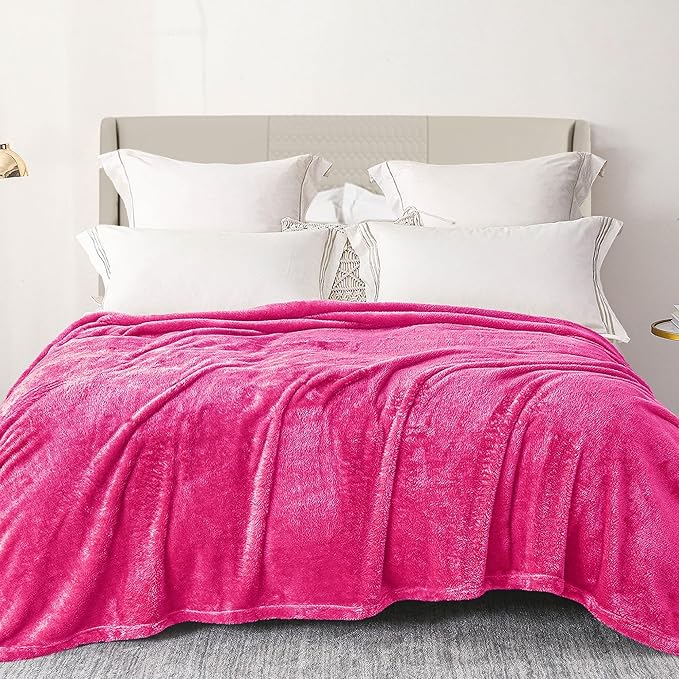 Exclusivo Mezcla Plush Fuzzy Fleece Bed Blanket King Size, Super Soft, Fluffy by ExclusivoMezcla