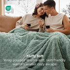 Bedsure GentleSoft Sage Green Twin XL Blanket - Image 2