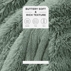 Bedsure GentleSoft Fluffy Sage Green Throw Blanket, Sage Green Decor - Image 3