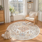 zesthome Washable Round Rug - 5ft Ultra-Thin Circle Area Rugs - Image 3