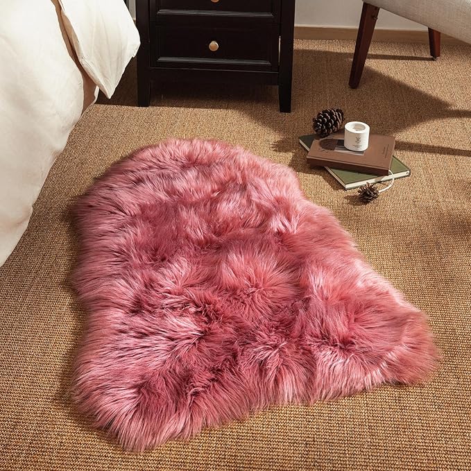 Ashler Faux Fur Area Rug - Image 4