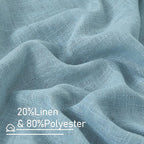 LAMIT 40 Inch Length Linen Curtains - Image 2