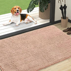 OLANLY Dog Door Mat for Muddy Paws 47x32, Absorbs Moisture and Dirt, Absorbent by OLANLY