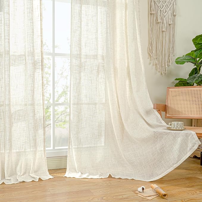 LAMIT Natural Linen Blended Curtains - Image 9