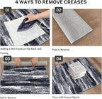 Lansny Modern Abstract Runner Rug 2x6 - Image 3