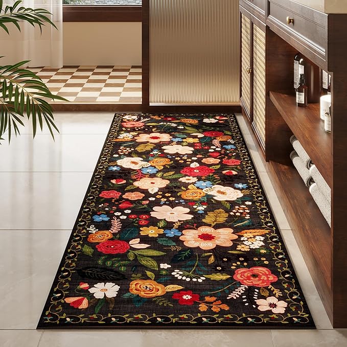 Rugcomf Runner Rug for Hallways Kitchen Rug Non Slip 2'6''x8' Washable Runner - Image 8