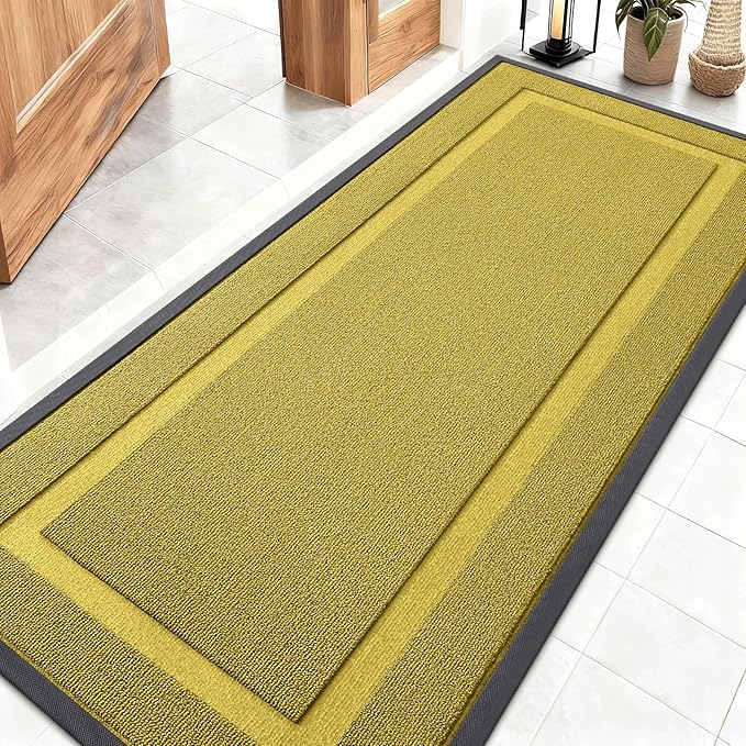 OLANLY Front Door Mat Indoor Outdoor Entrance, Waterproof All-Season, by OLANLY