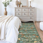 Washable 2'6x12 Hallway Runner Rug: Soft Entryway Kitchen Floral Runners Non - Image 7