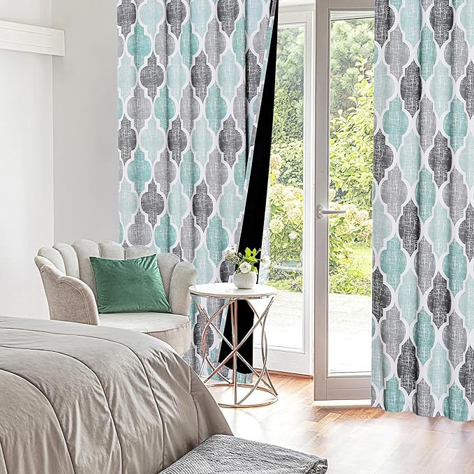 Beauoop 100% Blackout Curtains 84 Inches Long 2 Panels - Image 7