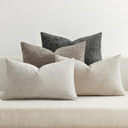 MIULEE Pack of 4 Couch Throw Pillow Covers 12x20 Inch Neutral Soft Decorative by MIULEE