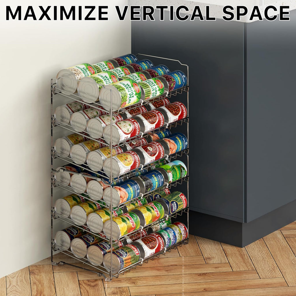 Simple Houseware 3-Tier Stackable Can Organizer Rack Hold 36 Cans, Chrome