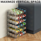 Simple Houseware 3-Tier Stackable Can Organizer Rack Hold 36 Cans, Chrome